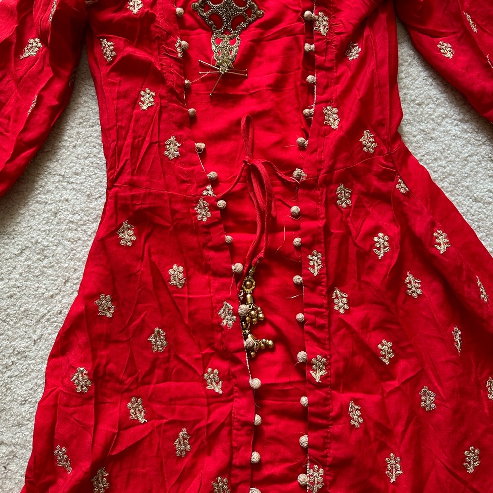 Indian dress 2 piece Beautiful Red color